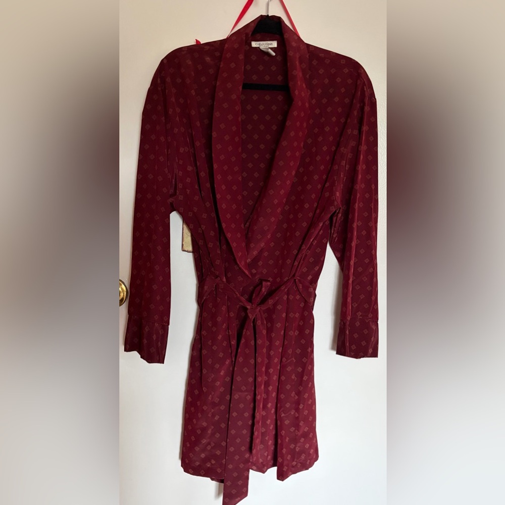 Calvin Klein Deep Red Women's Robe